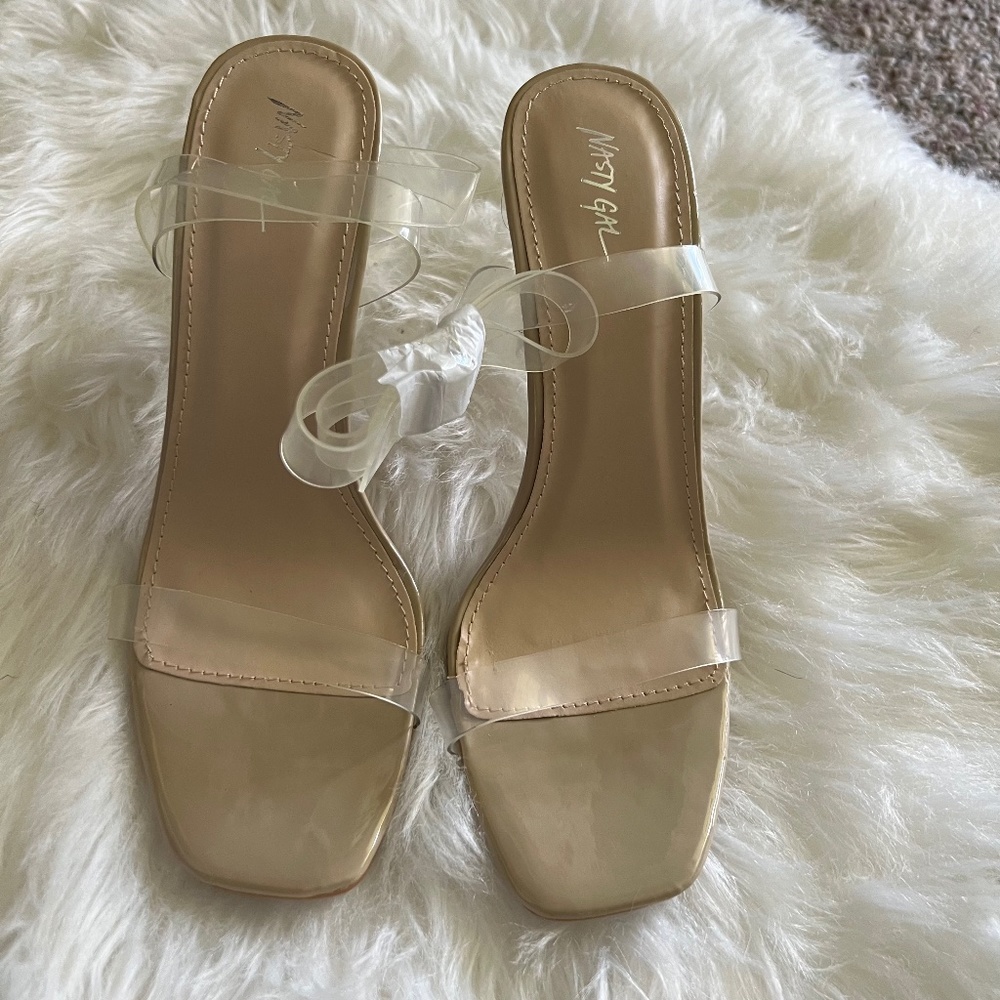 Nasty Gal Clear Heels